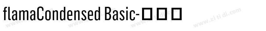 flamaCondensed Basic字体转换